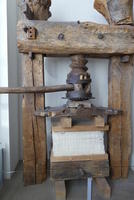 Large press made of wood