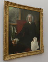 Portrait of seated man