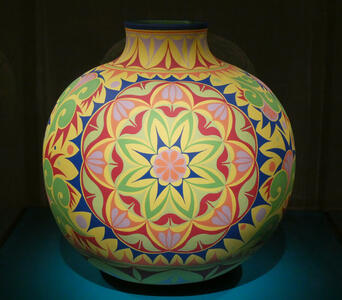geometric vase