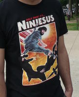 T-shirt with Jesus as ninja: Holy Fuck! It's... NINJESUS