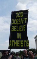 Sign: God doesn't believe in atheists
