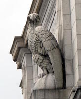 Sculpture of eagle at Union Station