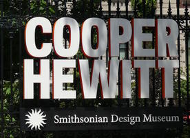 Sign: Cooper Hewitt Smithsonian Design Museum entrance