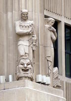 statues on building