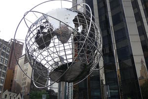 metal wire-frame globe