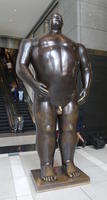 Large bronze of naked man
