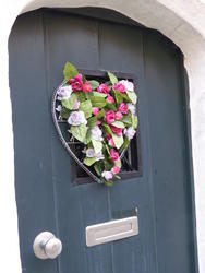 flower heart door