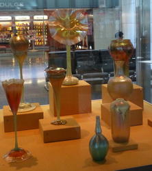 Tiffany vases and glasses