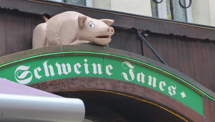 signage schweine janes