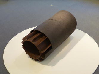brown cylindrical object