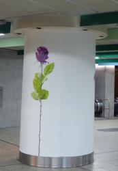 pillar with flower