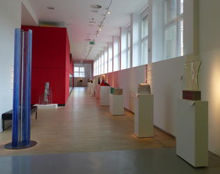 Entrance to art glass exhibit