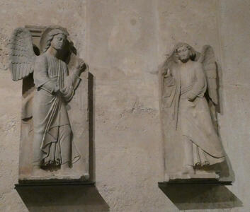 12th century carvings of angels
