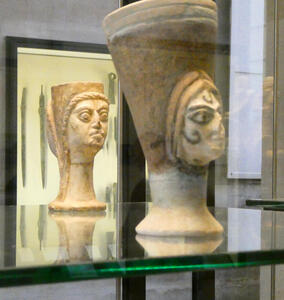 Two ancient busts