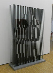 vertical slat sculpture