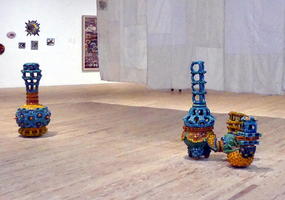 Three ceramic vases