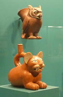 Pitchers in form of owl and feline