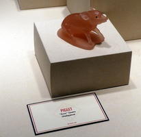 Piglet carved from rose quartz
