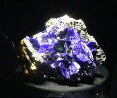 Angular medium blue crystals