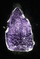 Large (1 meter tall) purple crystal geode
