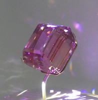 Cubical purple crystal