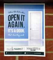Poster: When life shuts a door...Open it again. It’s a door. That’s how they work.