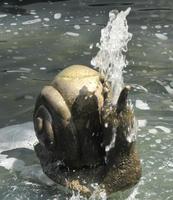 Water foutain in shape of a snail