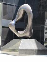 Twisty loop-shaped sculpture
