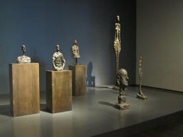 Four busts and two statues by Alberto Giacometti
