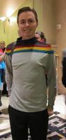 Man dressed as Ensign Wesley Crusher