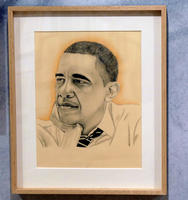 Pencil drawing of Barack Obama