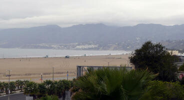 View of Pacific Ocean near Santa Monica Pier