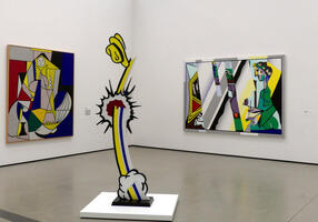 Gallery with various works by Roy Lichtenstein