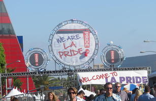 Main entrance to L.A. Pride festival