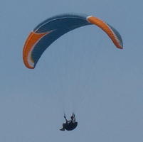 Person parasailing
