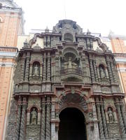 Ornate front of catholic church