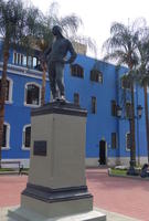 Statue of Peruvian man