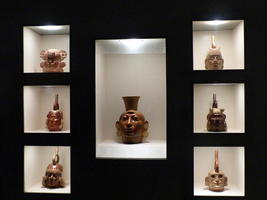 Vases in form of human heads