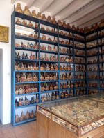 Shelves of ceramics