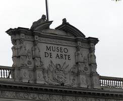 Caryatids at top of museum of art