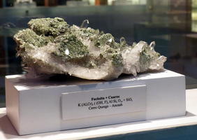 Large fuchsite + quartz crystal