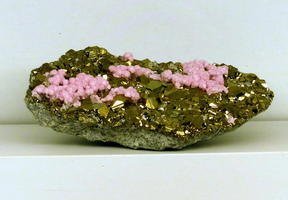 gold and pink crystal