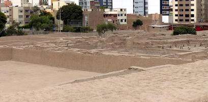 View from top of huaca