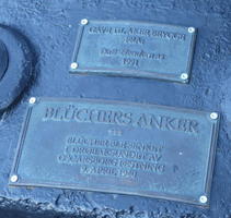 Plaque of Blücher’s Anchor, commemorating a German ship sunk in 1940