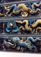 Carved chinese dragons