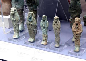 Small statues of Egyptian royalty