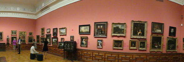 Panorama with paintings