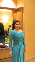 Woman dressed as Counselor Troi from Star Trek:Next Generation
