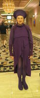 Woman dressed as Guinan from Star Trek: Next Generation