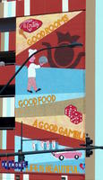 El Cortez wall sign: “Good rooms, good food, a good gamble; life is beautiful”